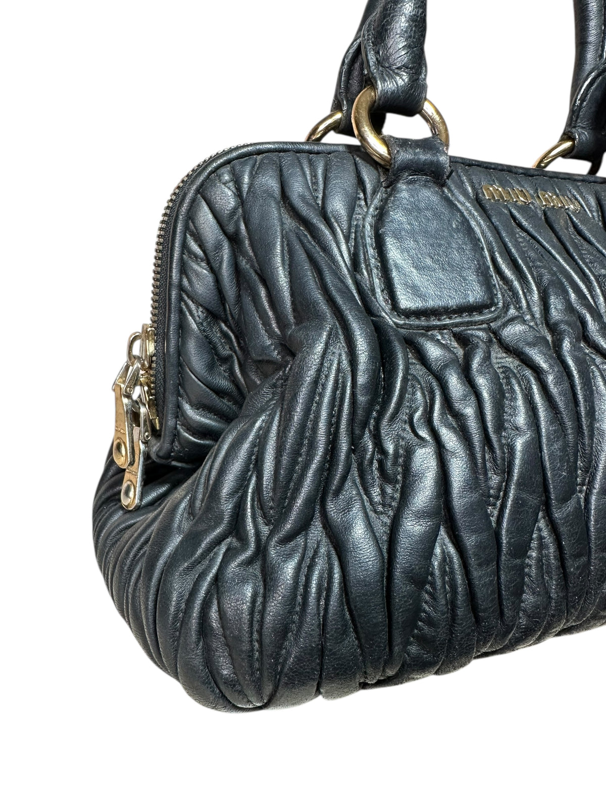 Miu Miu borsa vintage in pelle matelassè — foto 3