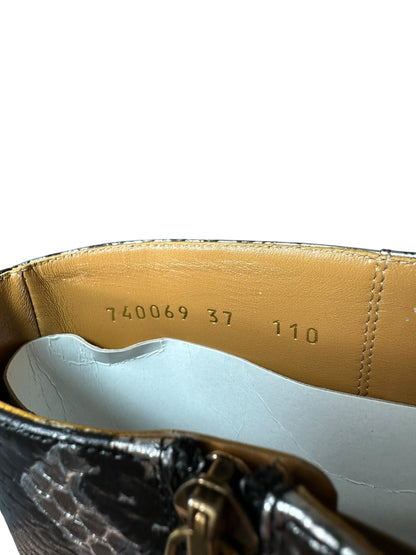 Gucci stivale in pelle stampata (37)