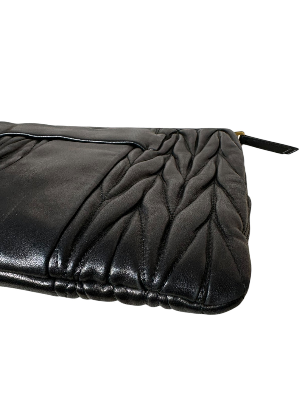 Miu Miu pochette in pelle matelassè