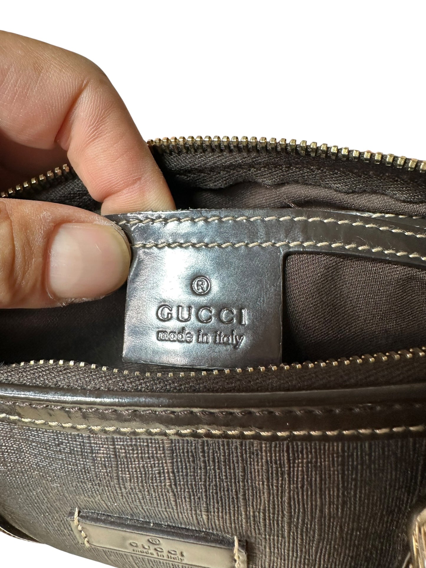 Gucci bauletto in tela monogram GG