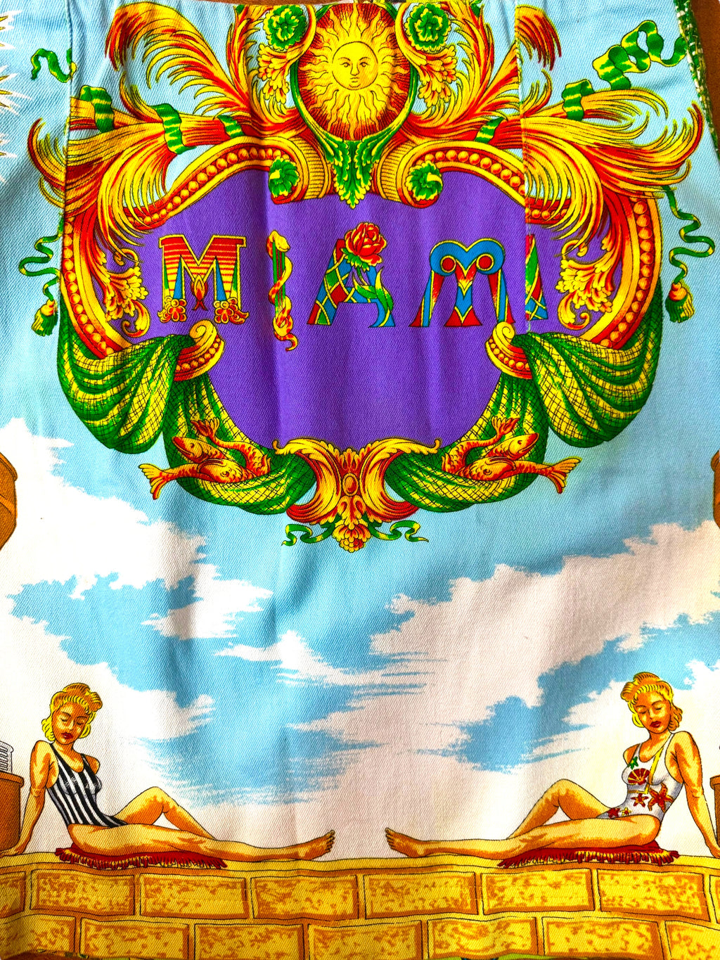 Gianni Versace Couture gonna vintage “Miami” South Beach Florida anni ‘90 — foto 2