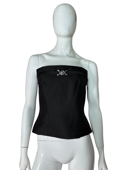 Versace top a bustier (M)