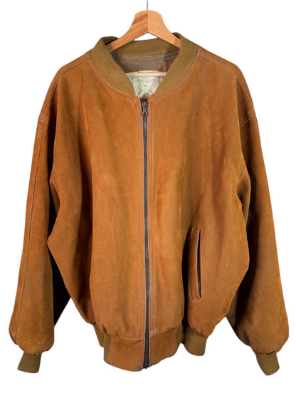 Giacca vintage Antica Bottega marrone bomber Made in Italy XXL