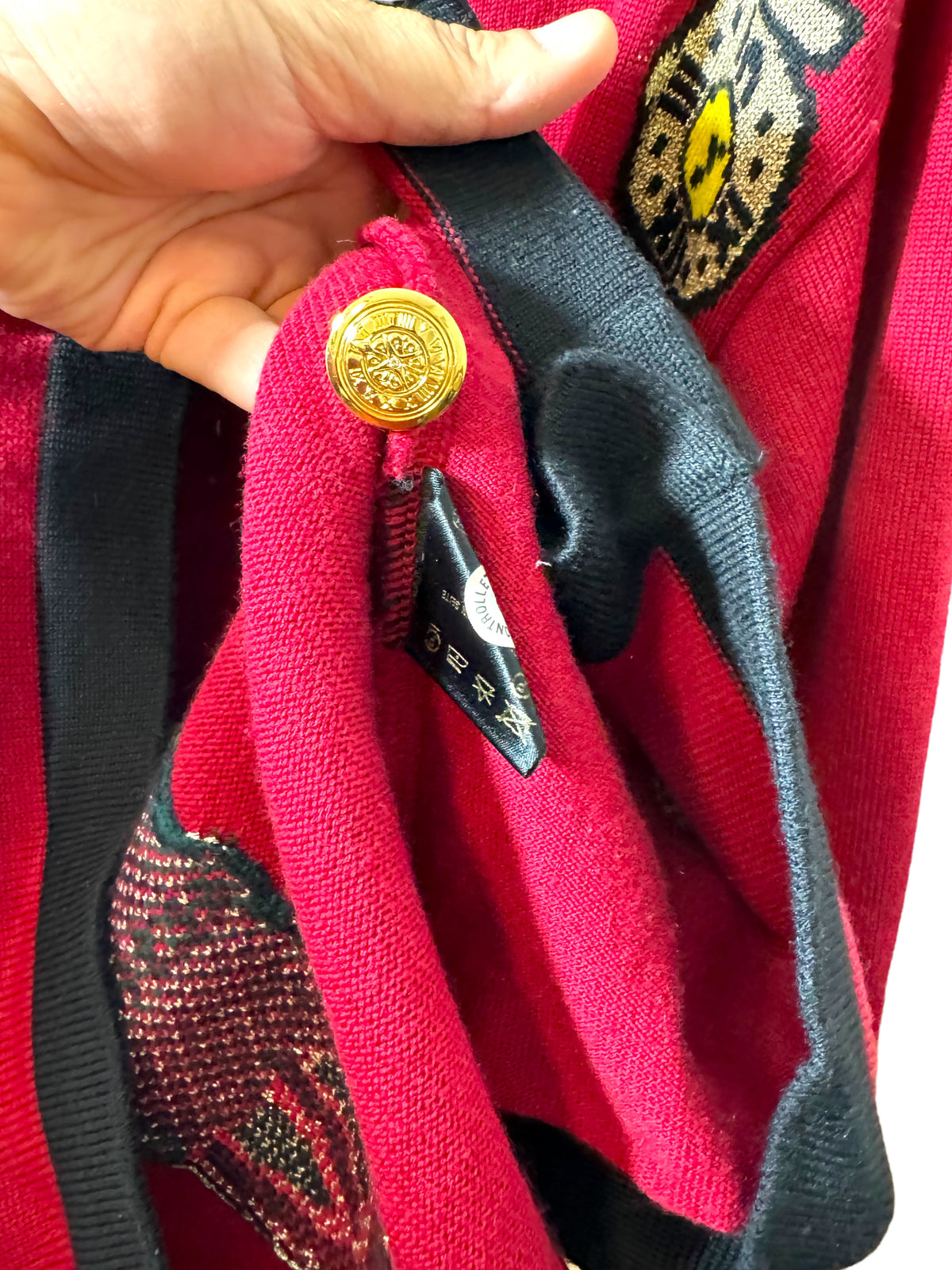 Escada cardigan vintage in lana e cachemire — foto 9