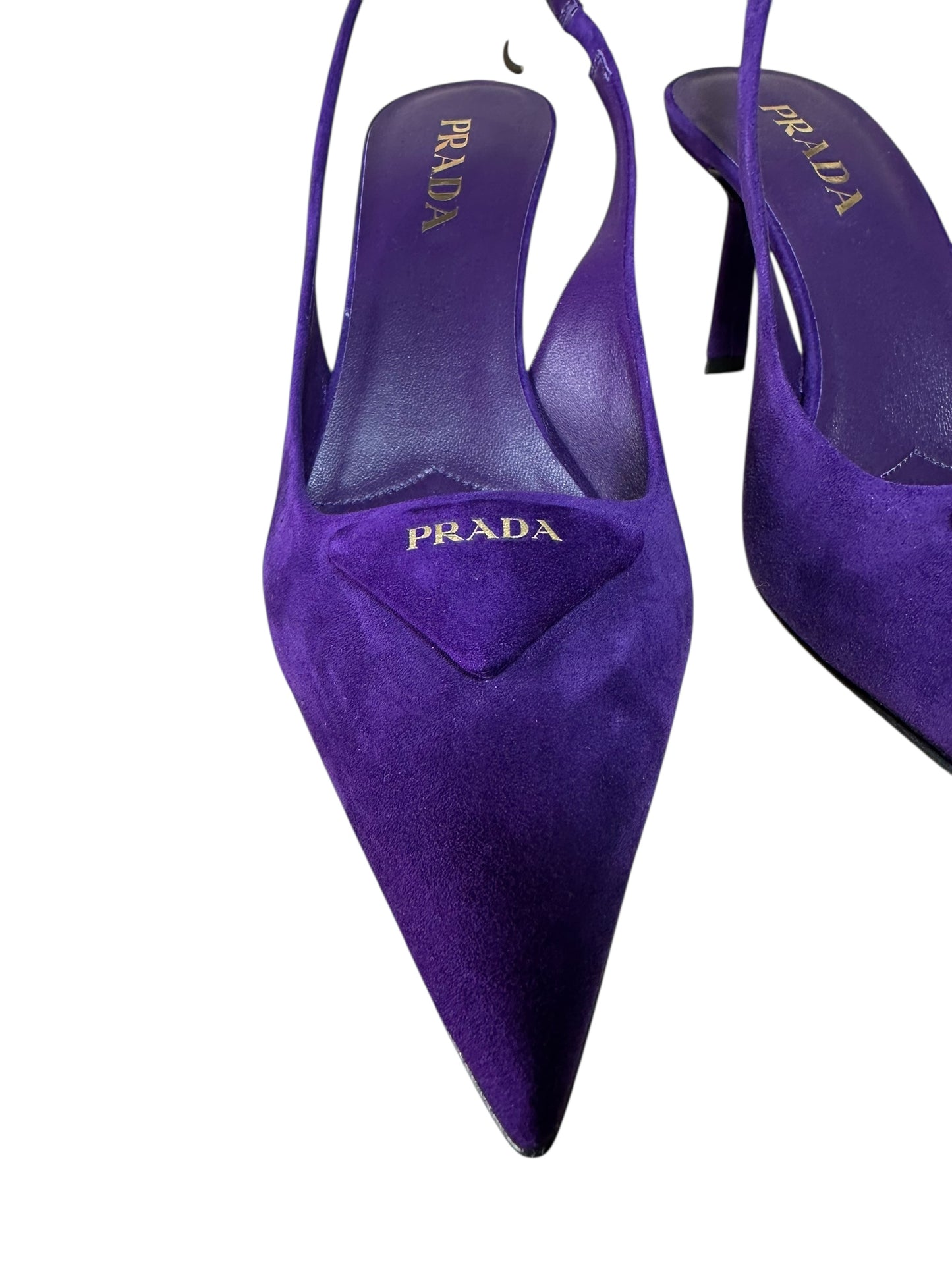 Prada slingback in pelle scamosciata (40)