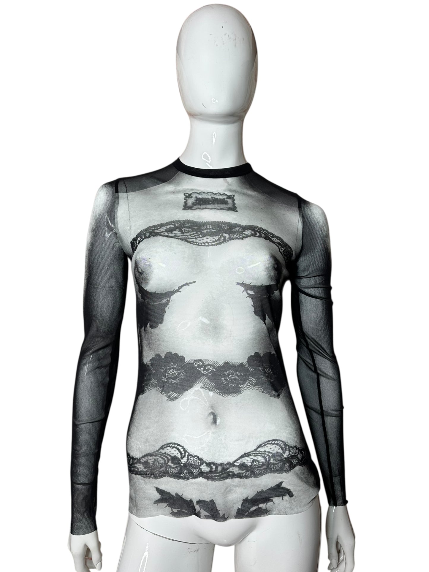 Jean Paul Gaultier top stampato (M)