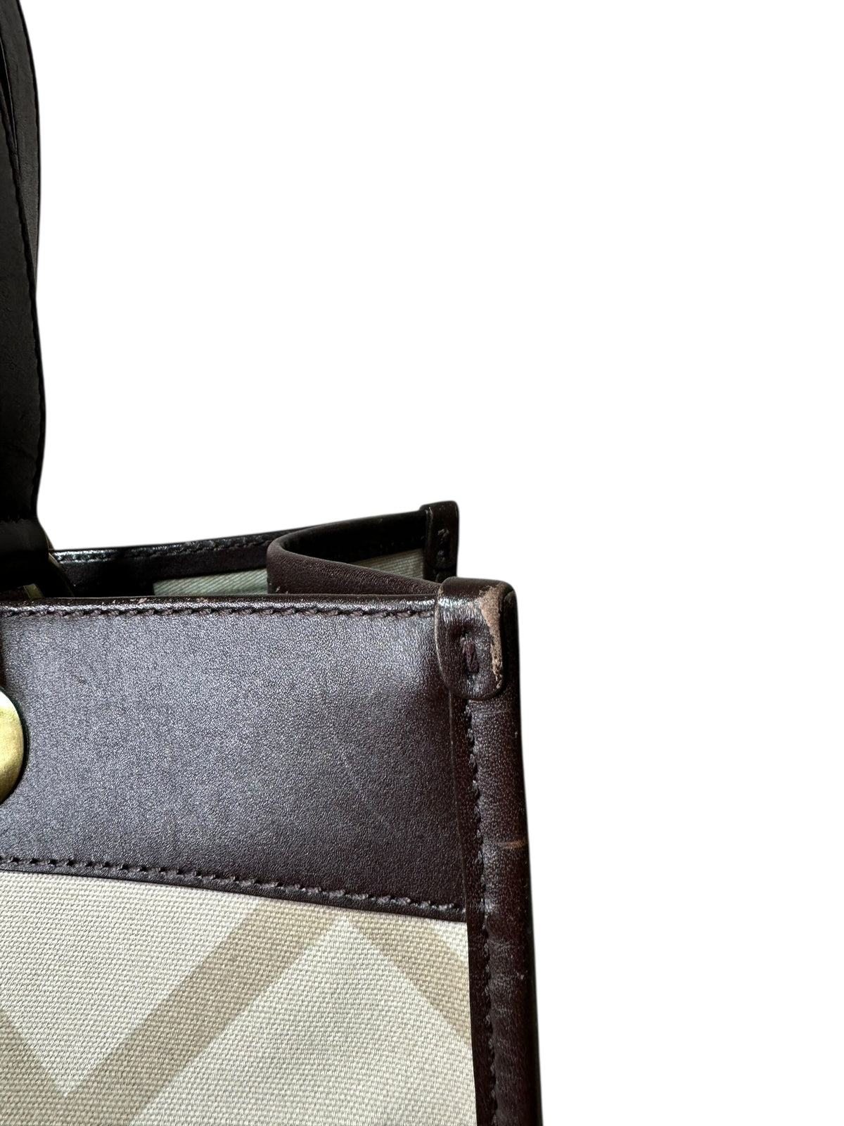 Burberry borsa vintage in tela e pelle — foto 9