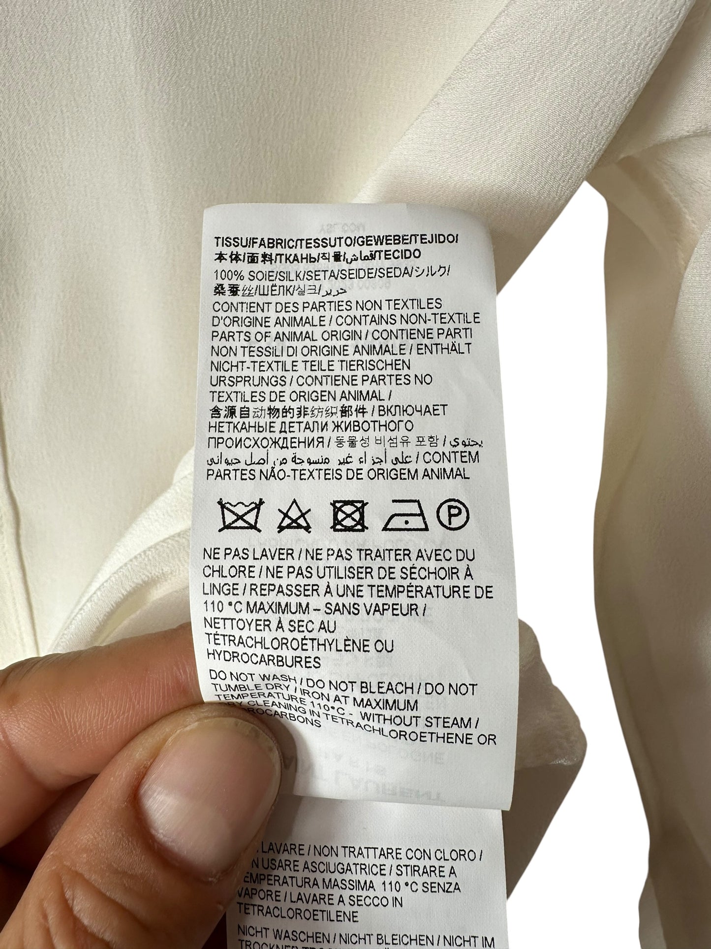 Saint Laurent camicia in seta (S)