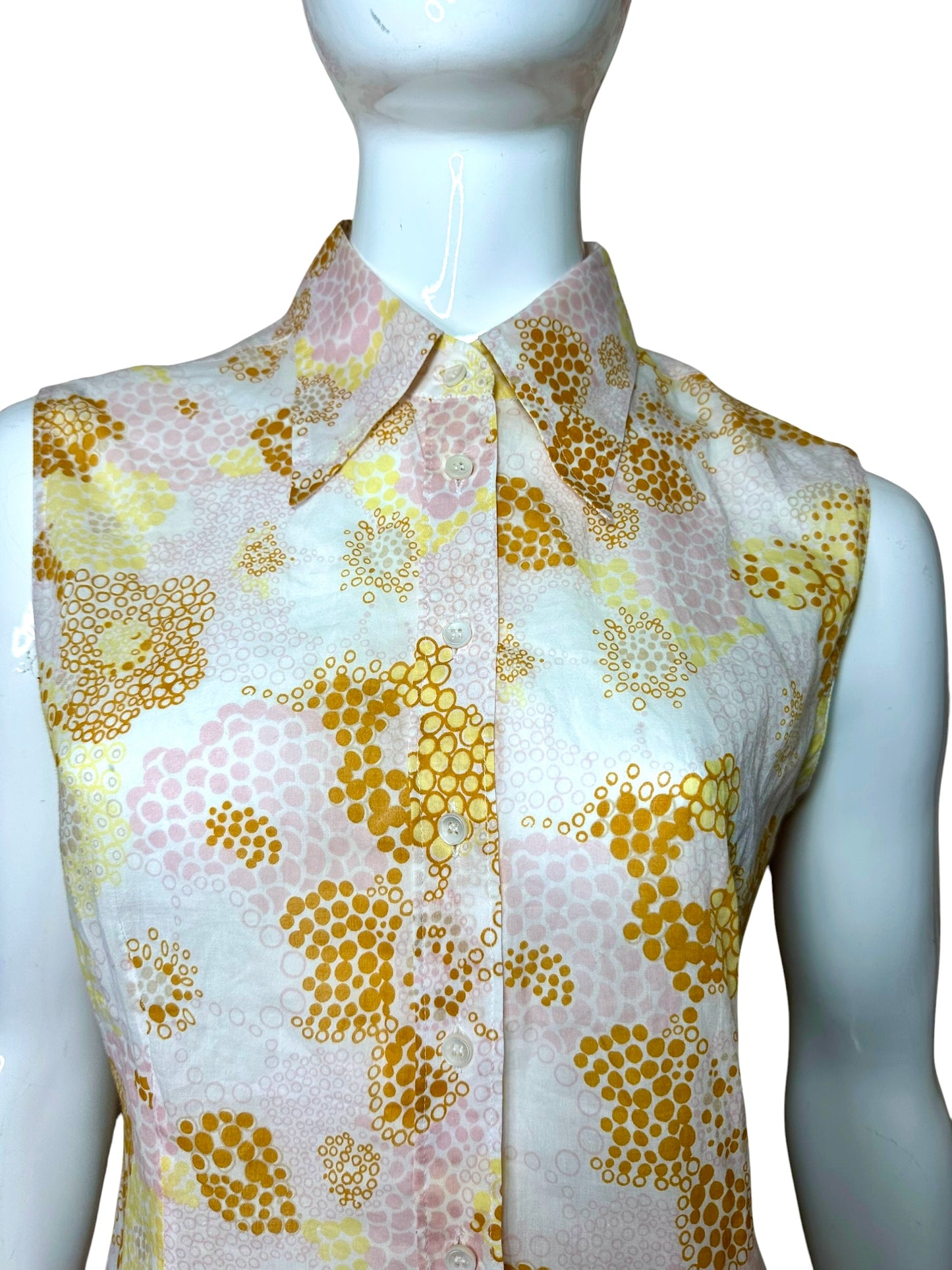 Miu Miu camicia smanicata in cotone — foto 2