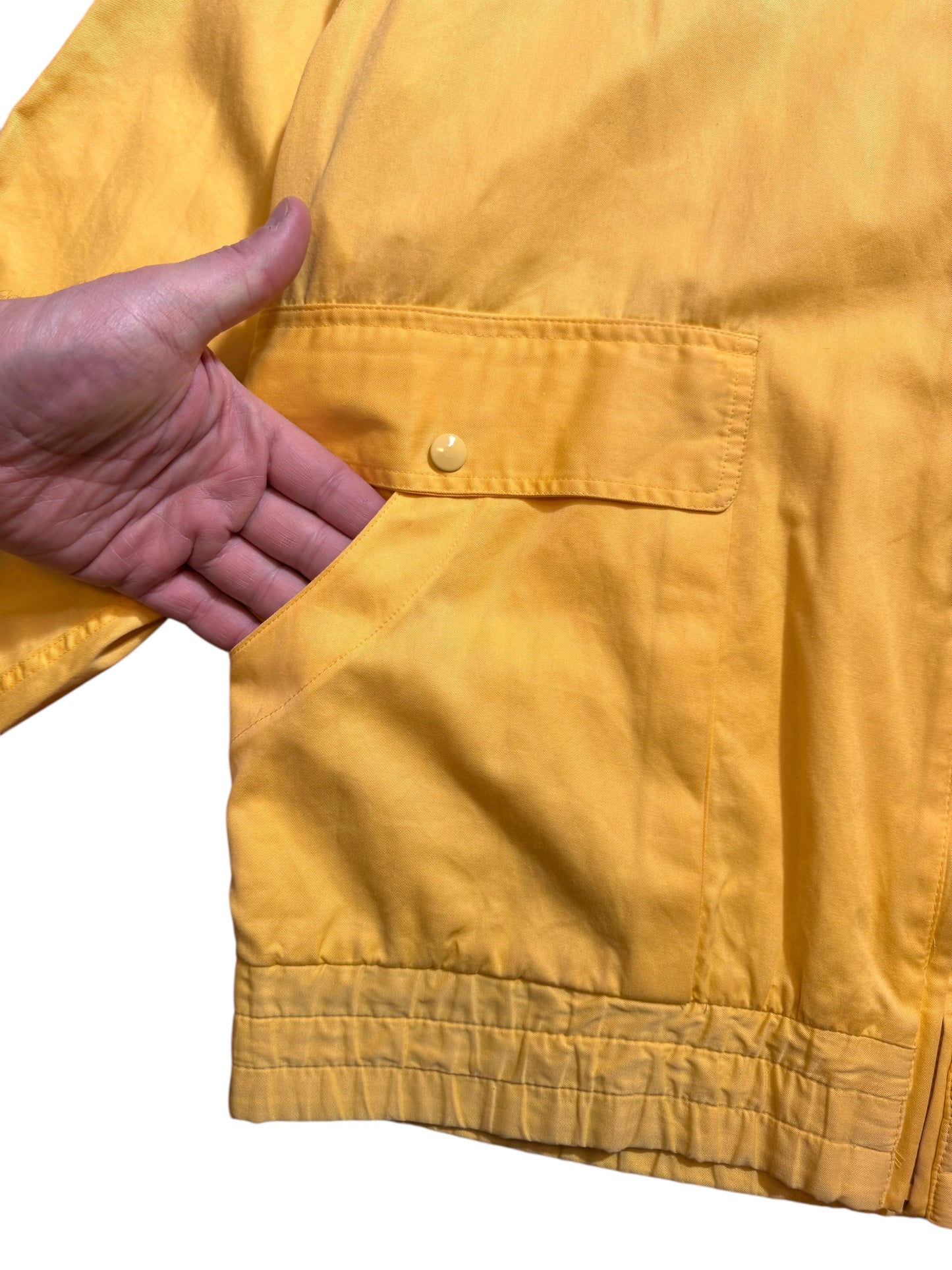 Giacca Valentino Sport gialla uomo vintage Made in Italy 100% cotone