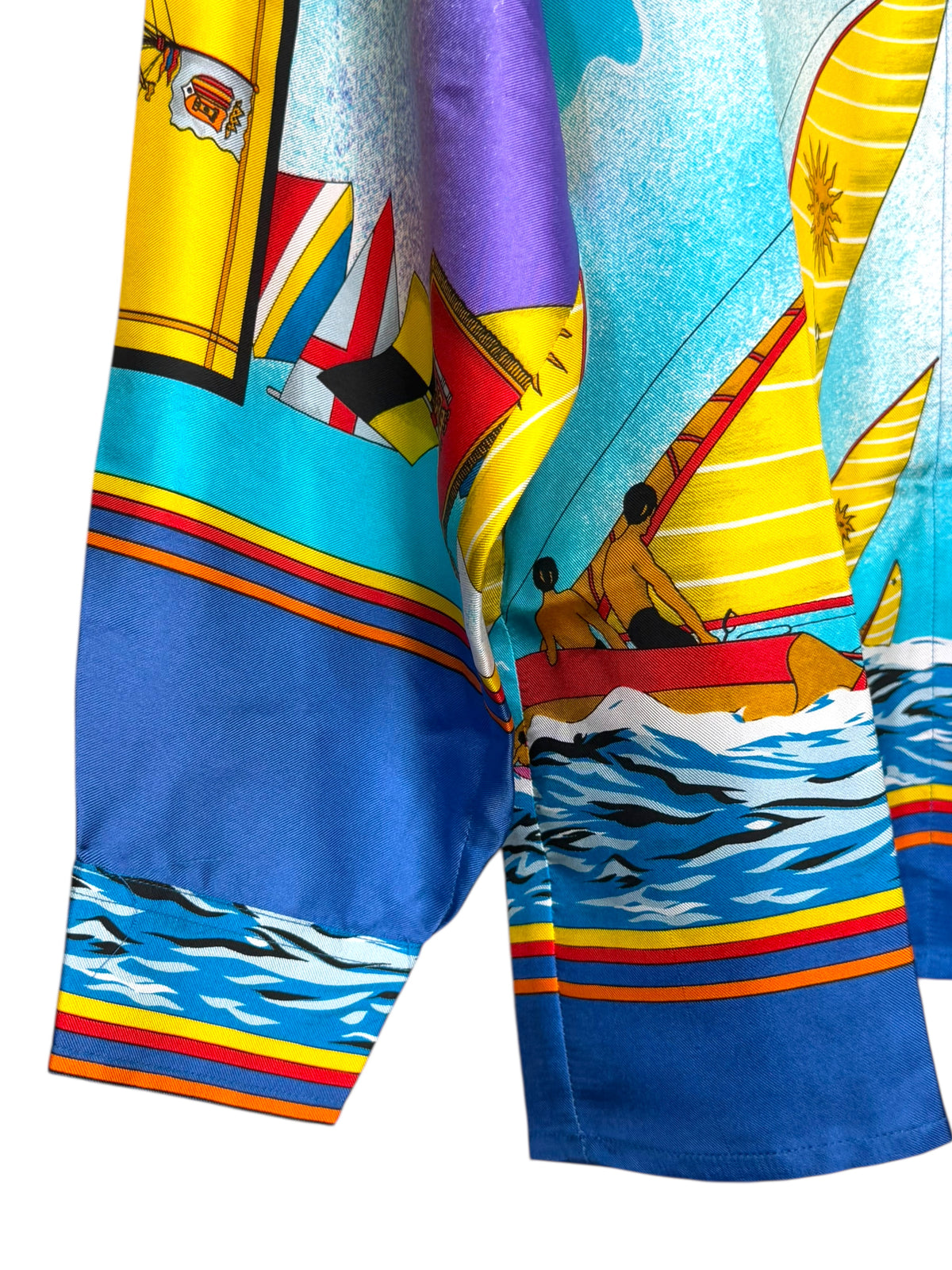 Camicia vintage donna Versace Sport in seta stampa nautica - Tg. 38 — foto 5