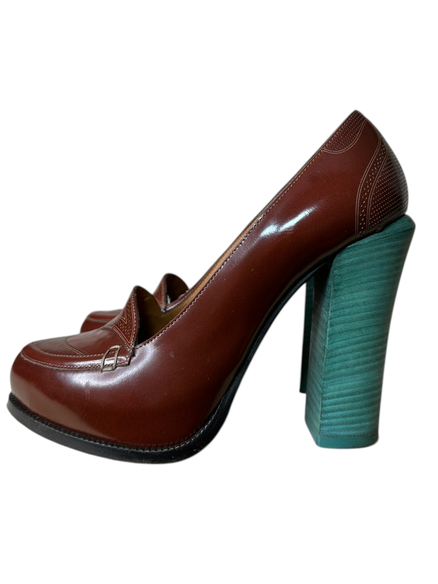 Fendi decolletè vintage in pelle (38)