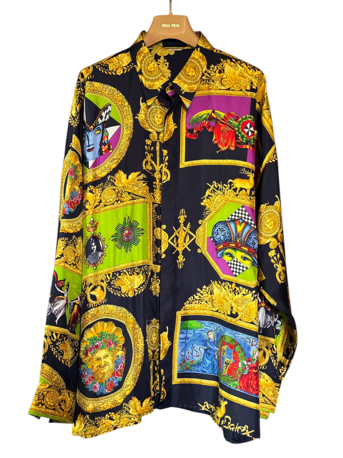 Camicia vintage Istante by Gianni Versace - Multicolor Barocco, Taglia 50