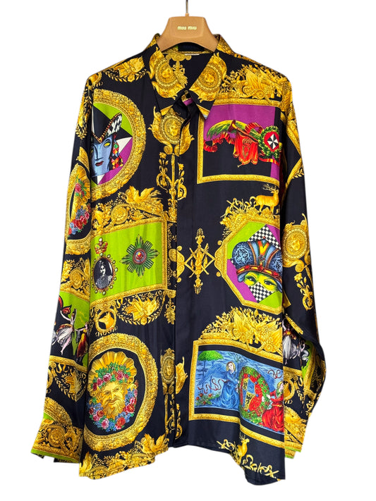 Camicia vintage Istante by Gianni Versace - Multicolor Barocco, Taglia 50