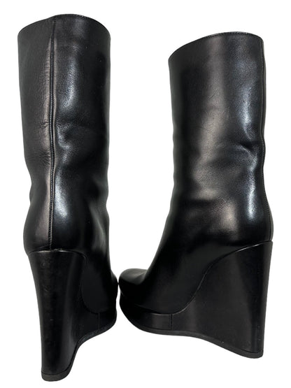Jil Sander stivali in pelle (36,5)