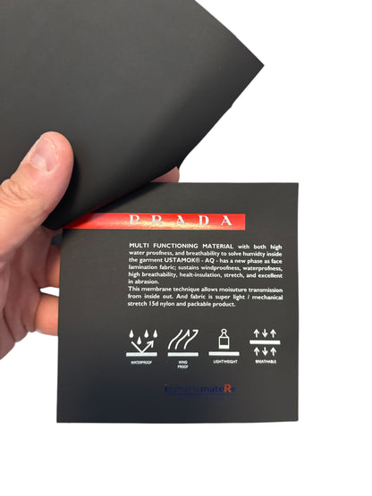 Giacca Prada Linea Rossa Impermeabile, Traspirante, Ultra Leggera, Taglia 50
