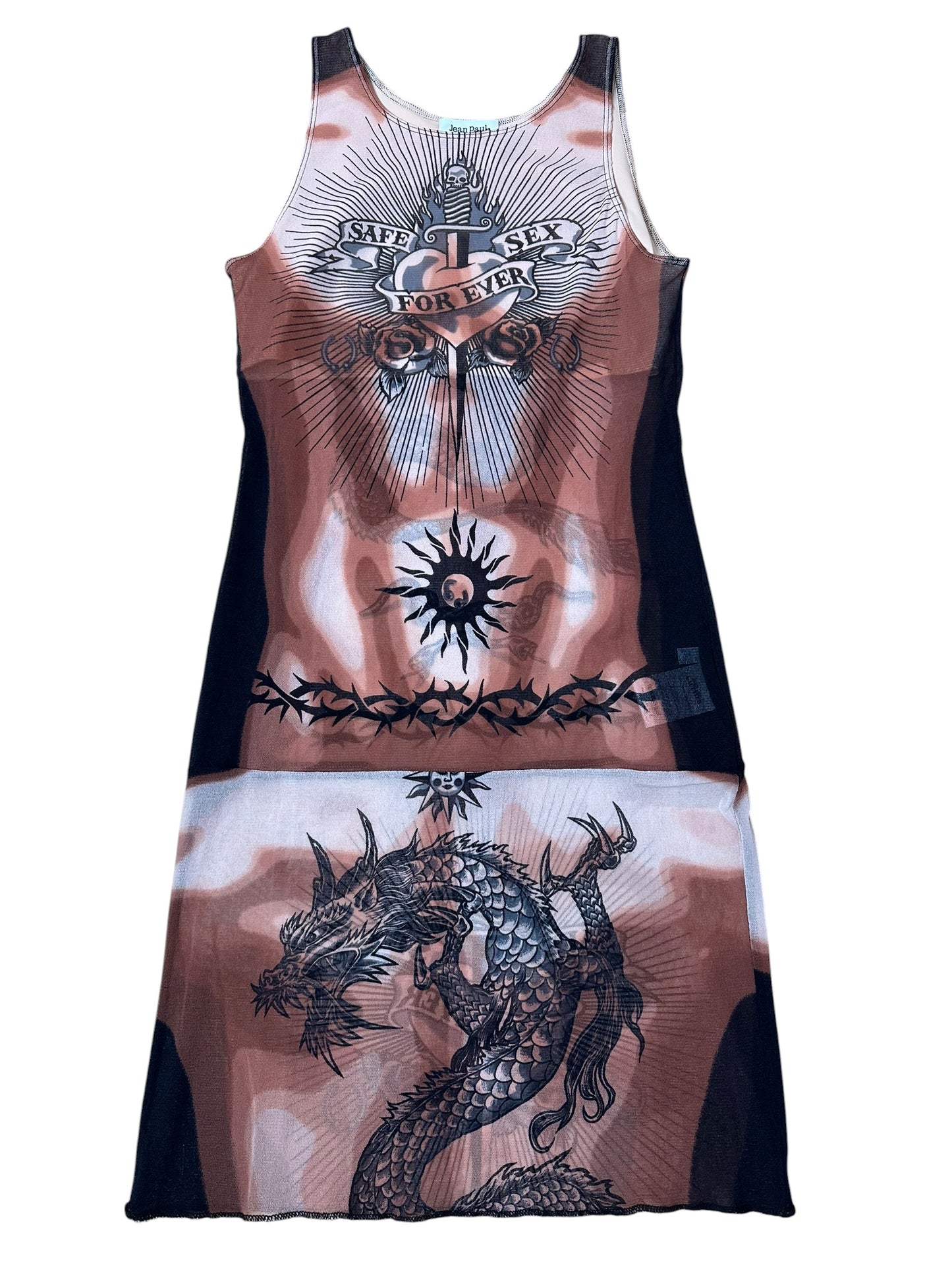 Jean Paul Gaultier mini abito stampato (L)