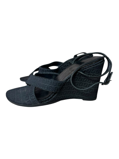 Fendi sandali vintage in tela (37)