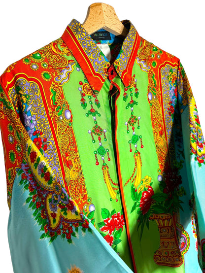 Gianni Versace linea Istante camicia vintage in seta (XL)