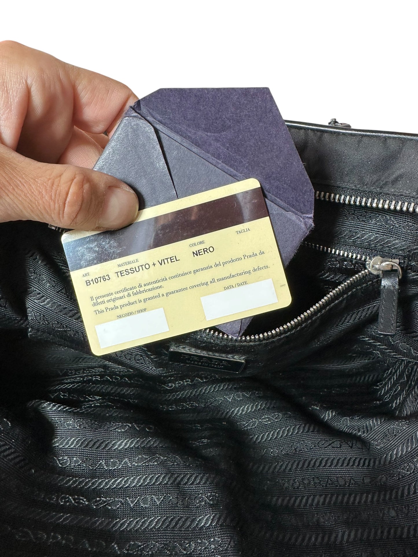 Prada borsa in nylon e pelle — foto 17
