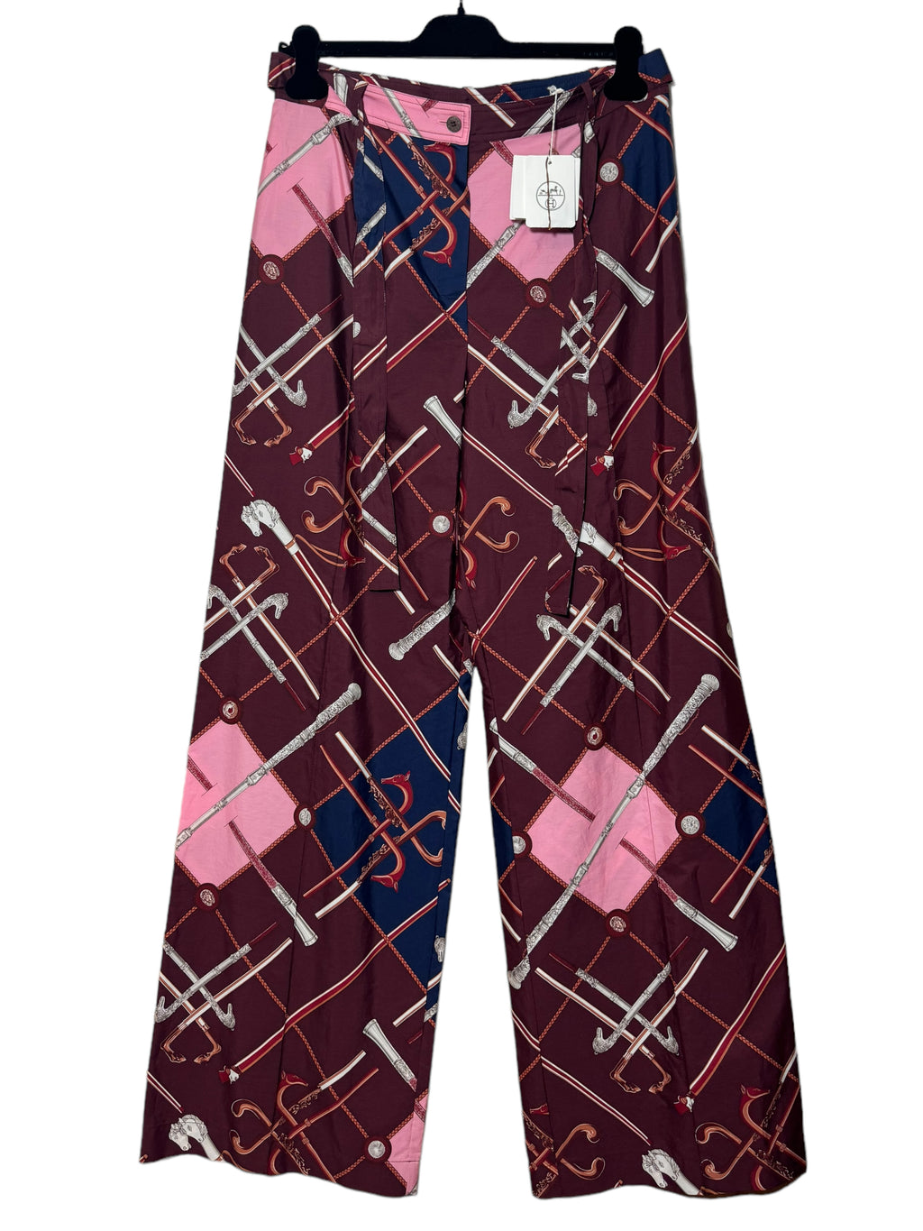 Hermès pantaloni a gamba larga in cotone