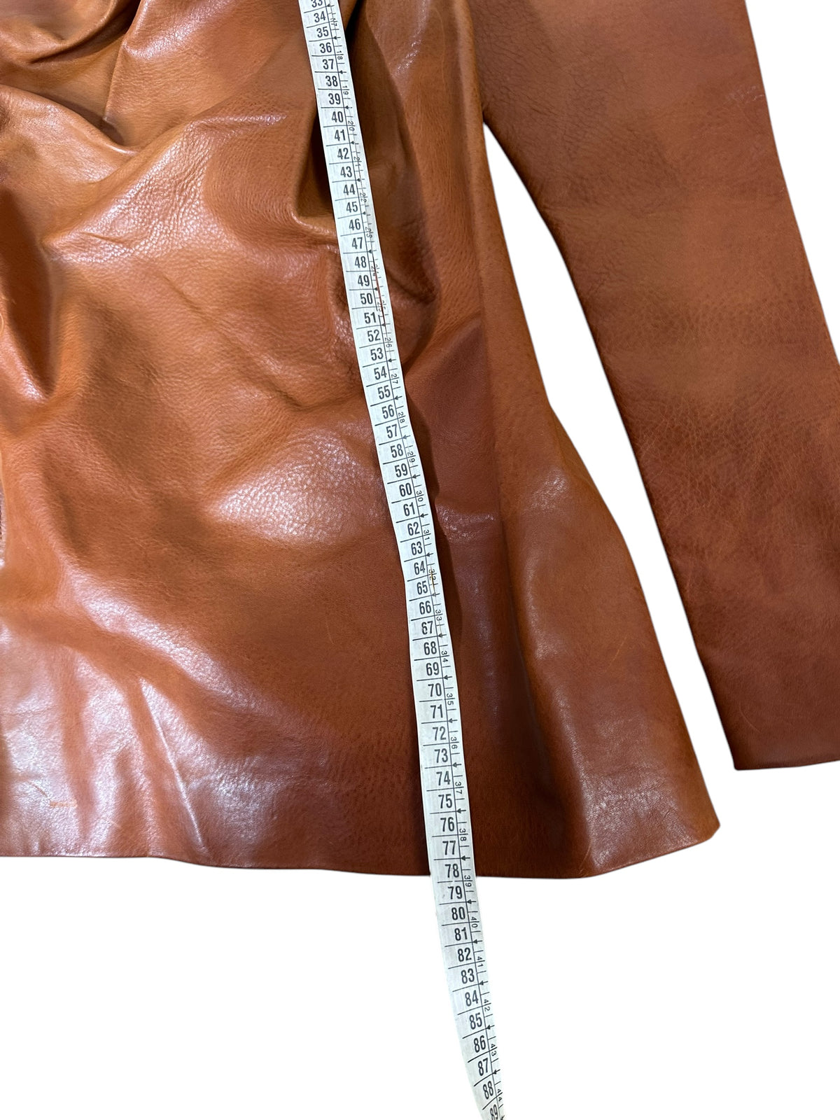 Saint Laurent mini abito in pelle — foto 16