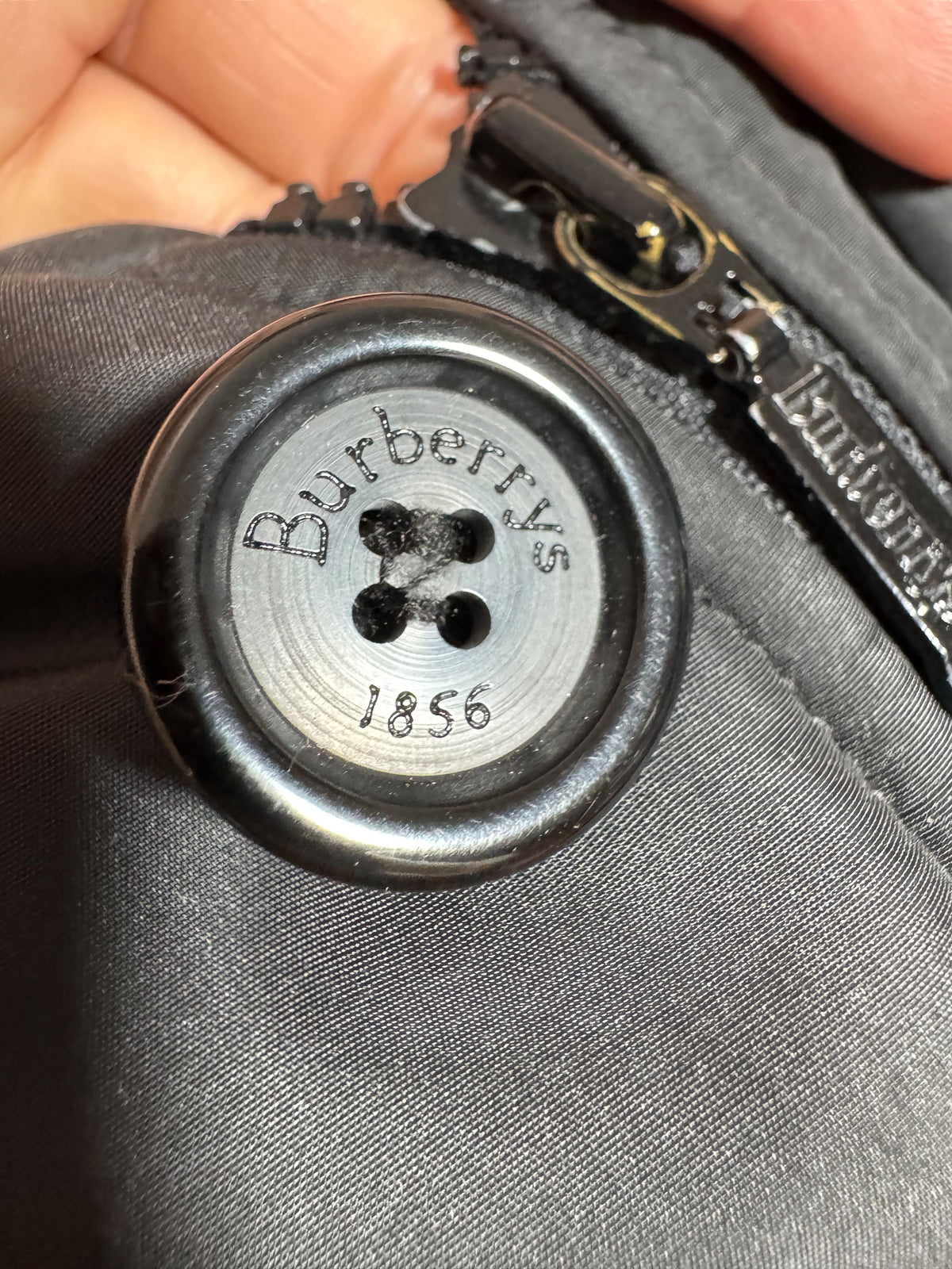 Burberry’s Piumino Giacca Nero Check Nova Cappuccio Taglia 54