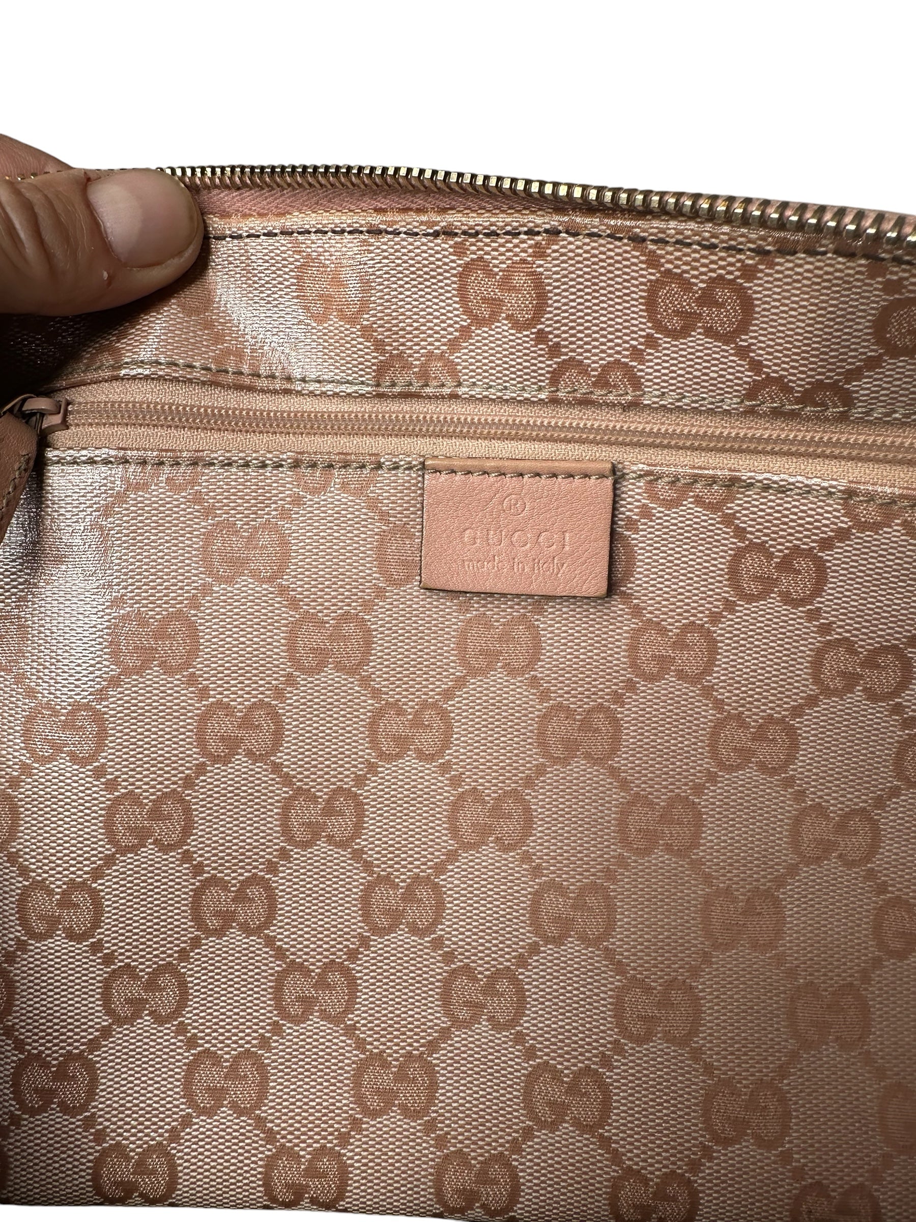 Gucci borsa vintage in tela e pelle — foto 19