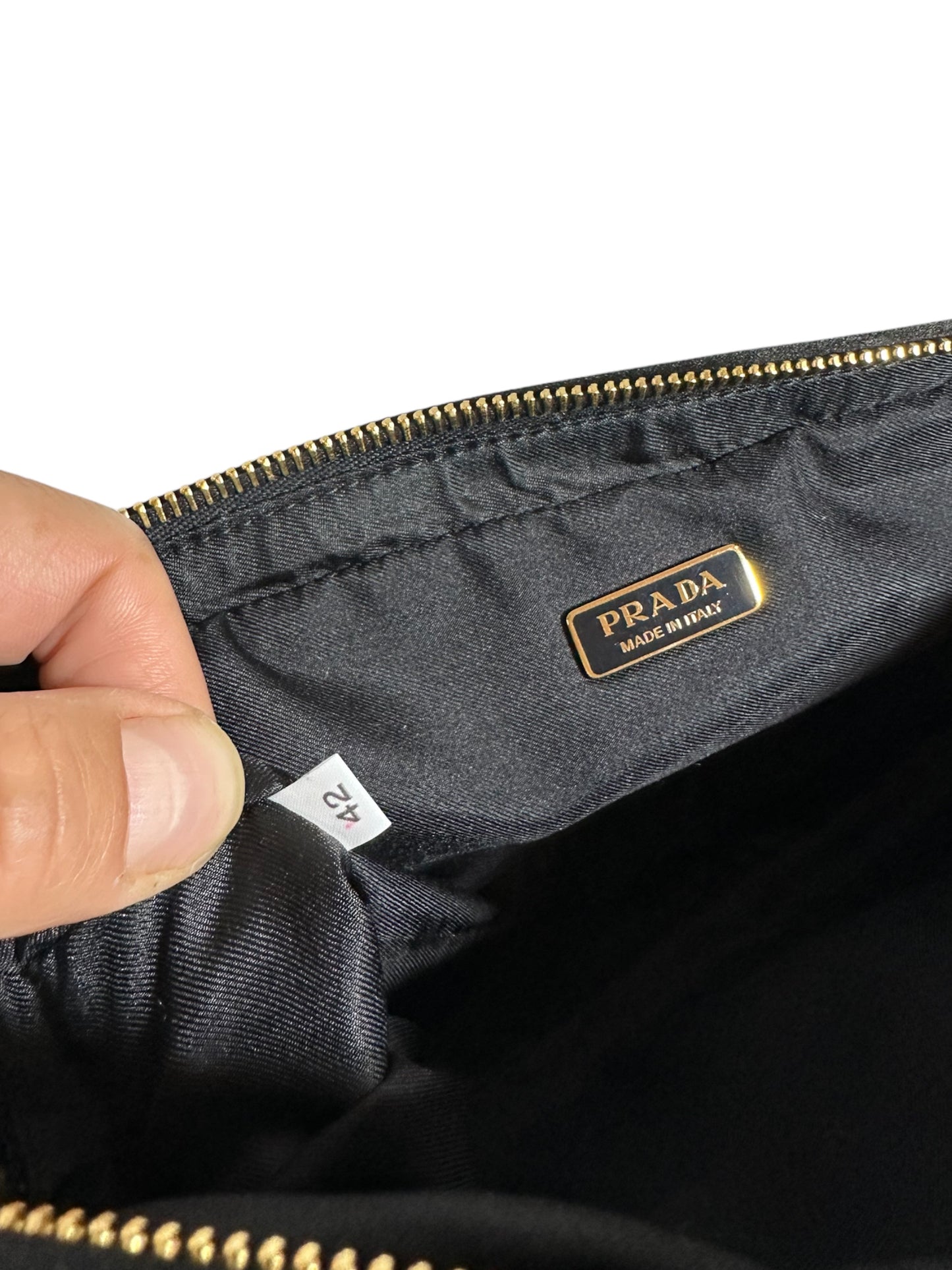 Prada pochette in raso