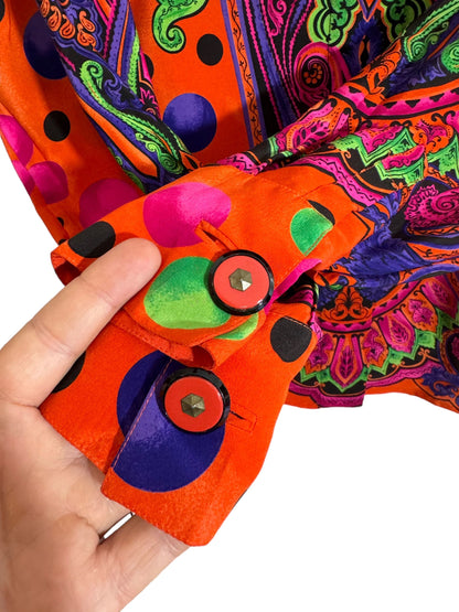 Gianni Versace camicia vintage anni 90s in seta