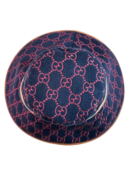 Gucci cappello a tesa larga GG taglia S - 56 cm.