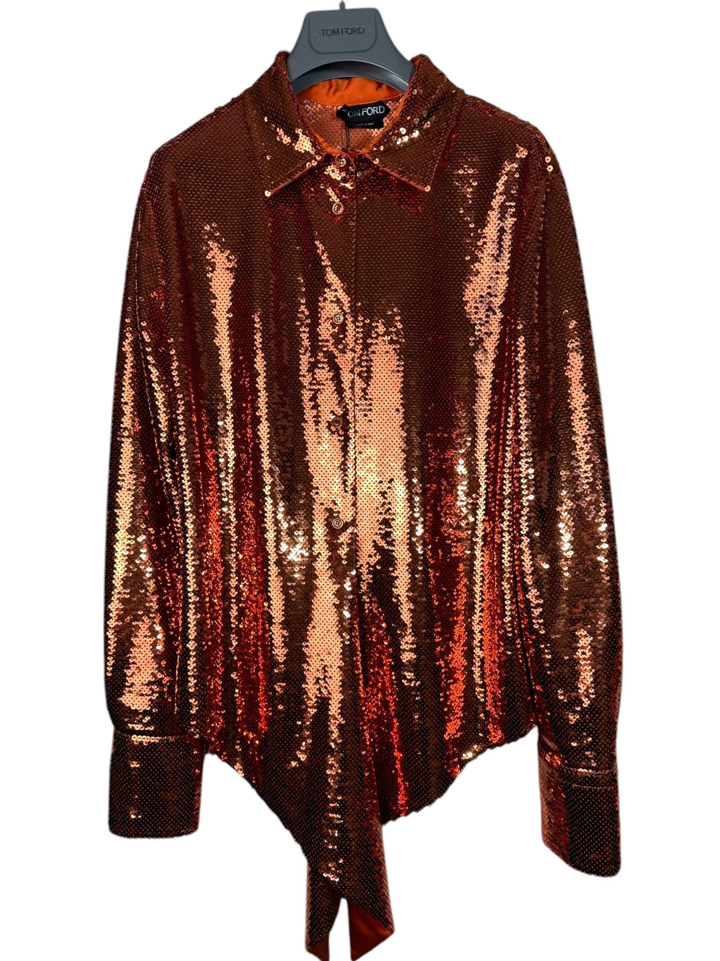 Tom Ford camicia in paillettes (L)