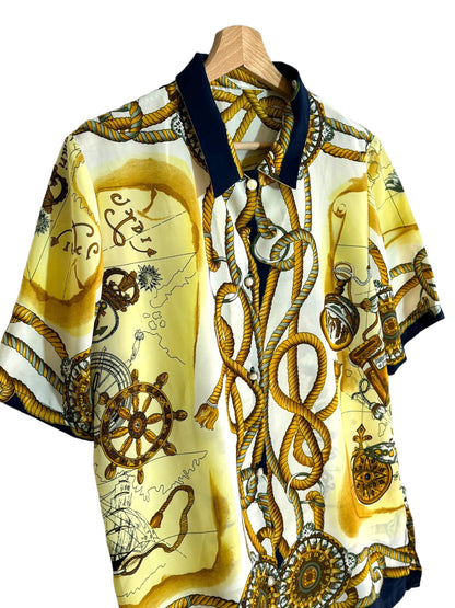 Camicia vintage con stampa (M)