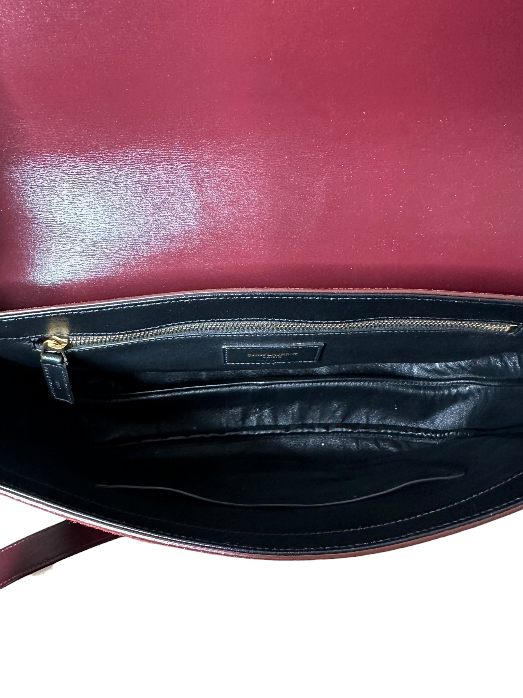Saint Laurent borsa in suede monogram — foto 21