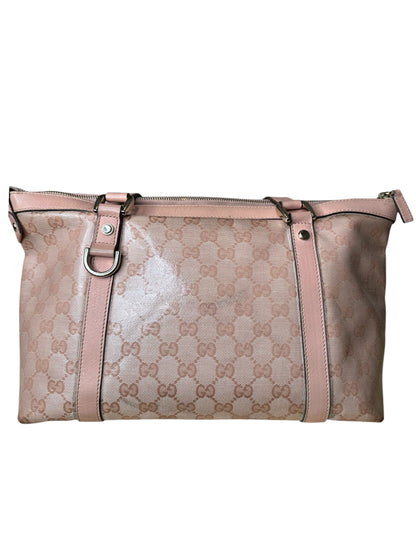 Gucci borsa vintage in tela e pelle — foto 8