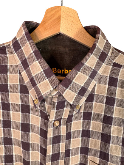 Camicia Barbour a quadri beige marrone cotone taglia XL — foto 5