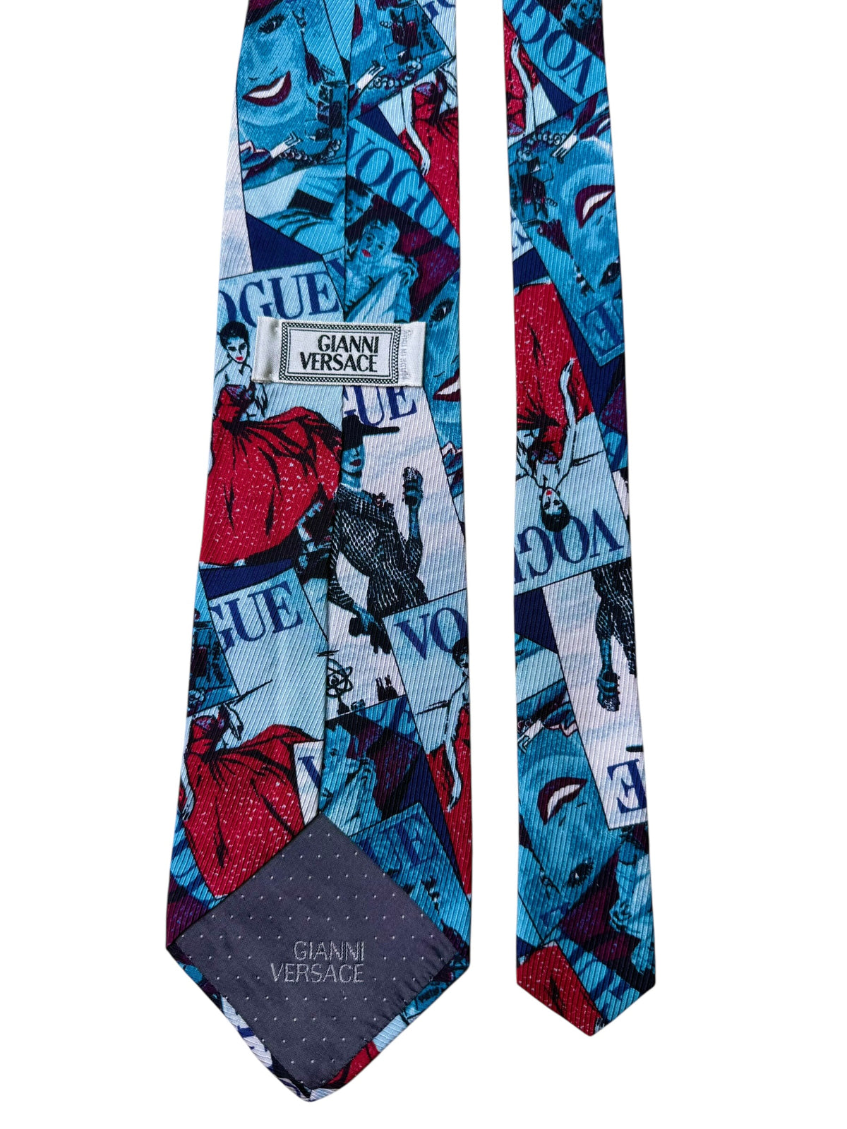 Cravatta Gianni Versace vintage stampa Vogue — foto 3