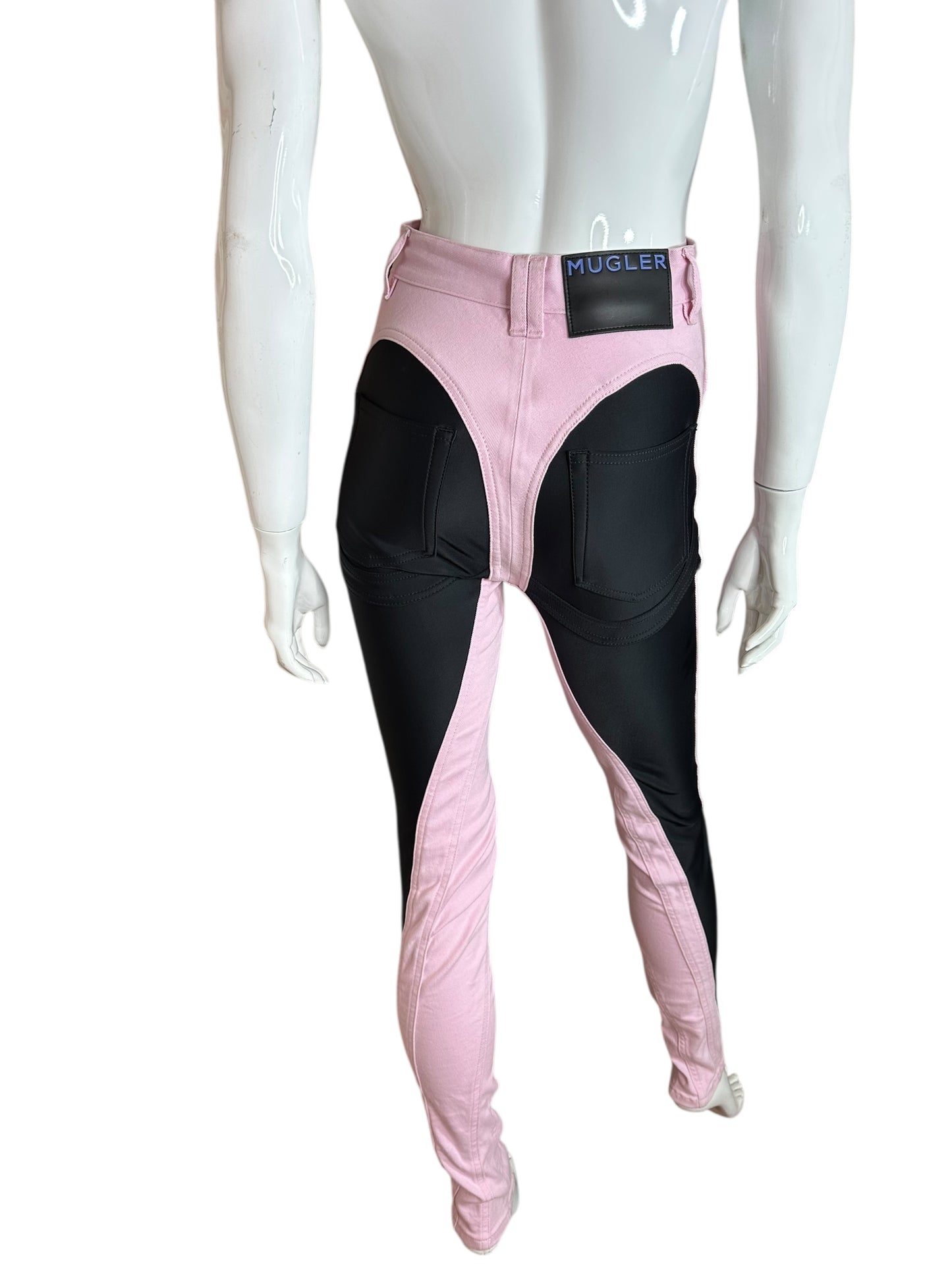 Mugler jeans con inserti (XS)