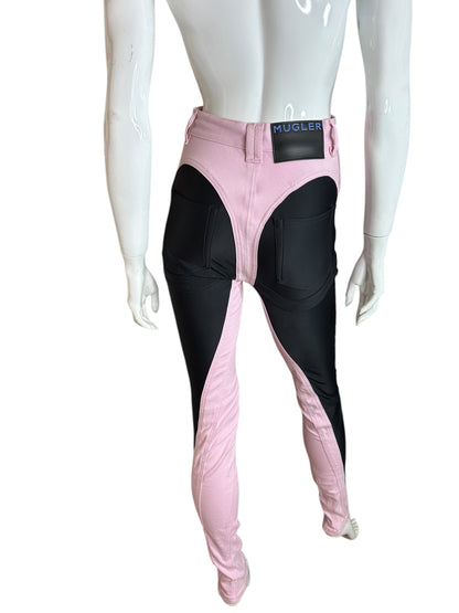 Mugler jeans con inserti (XS)