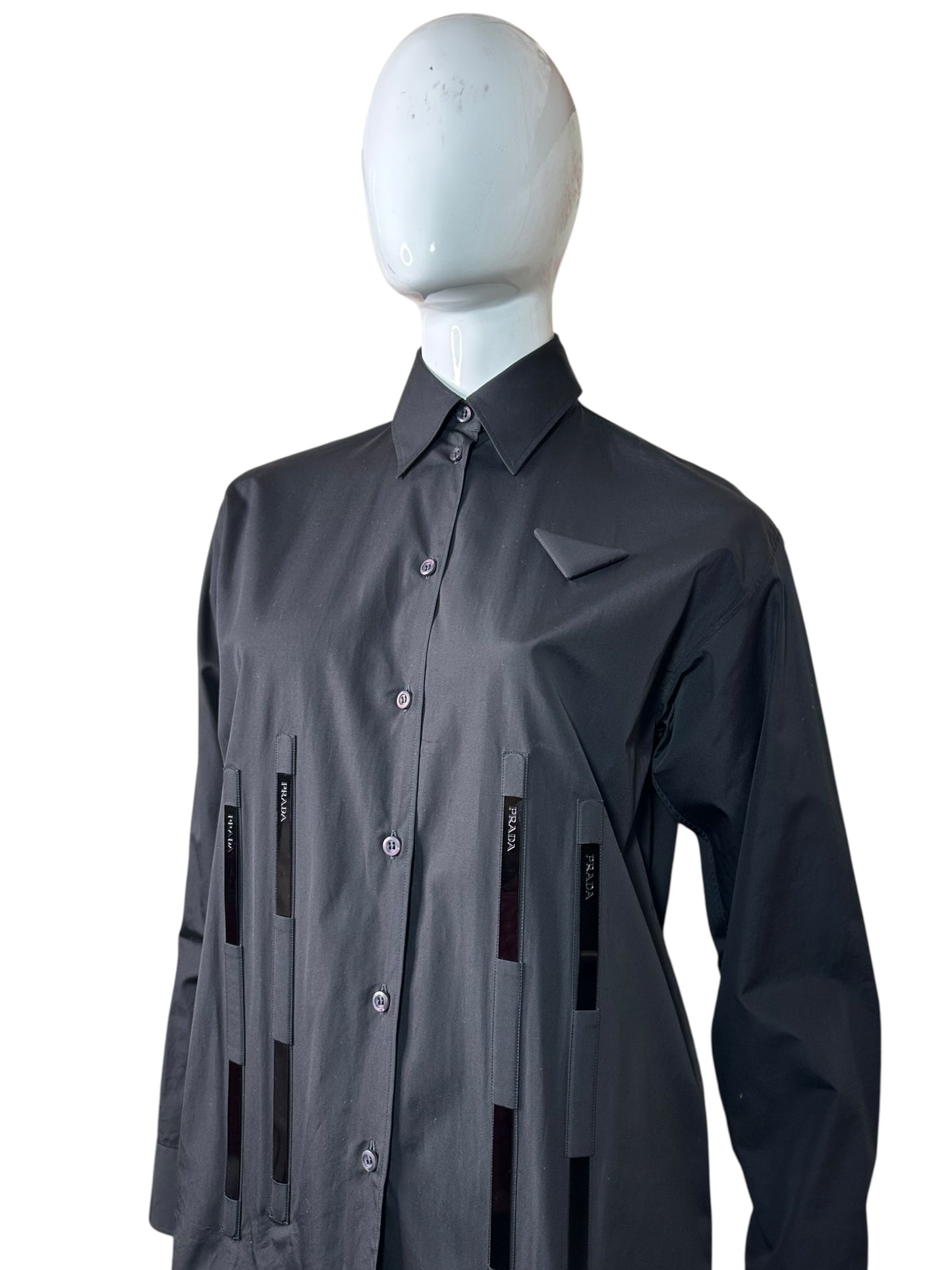 Prada camicia in cotone struttura — foto 2