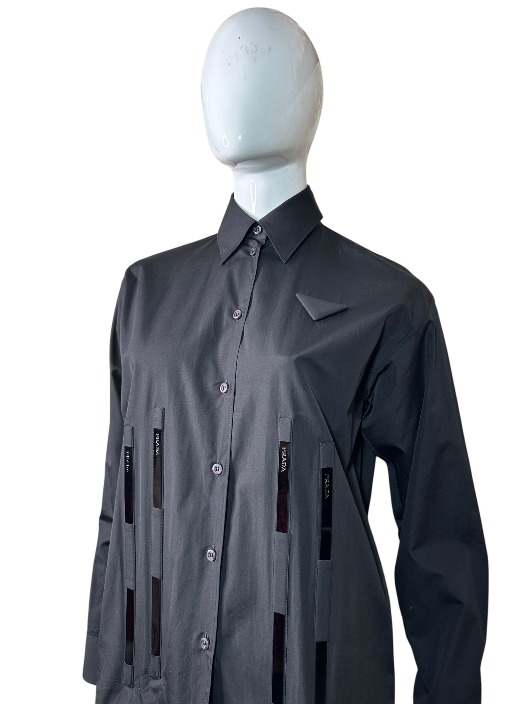 Prada camicia in cotone struttura — foto 2