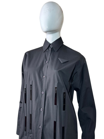 Prada camicia in cotone struttura — foto 2