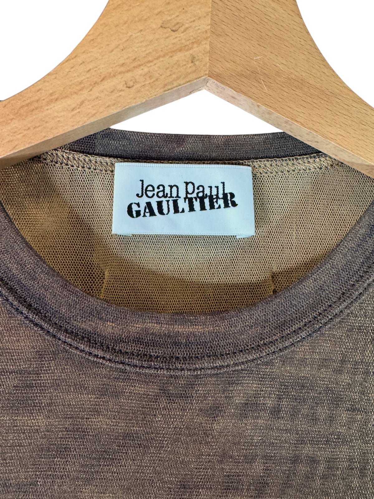 Jean Paul Gaultier Abito Donna Floreale a Righe in Mesh Taglia S Made in Italy