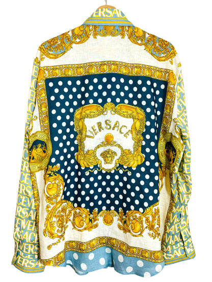 Versace camicia in lino (L)