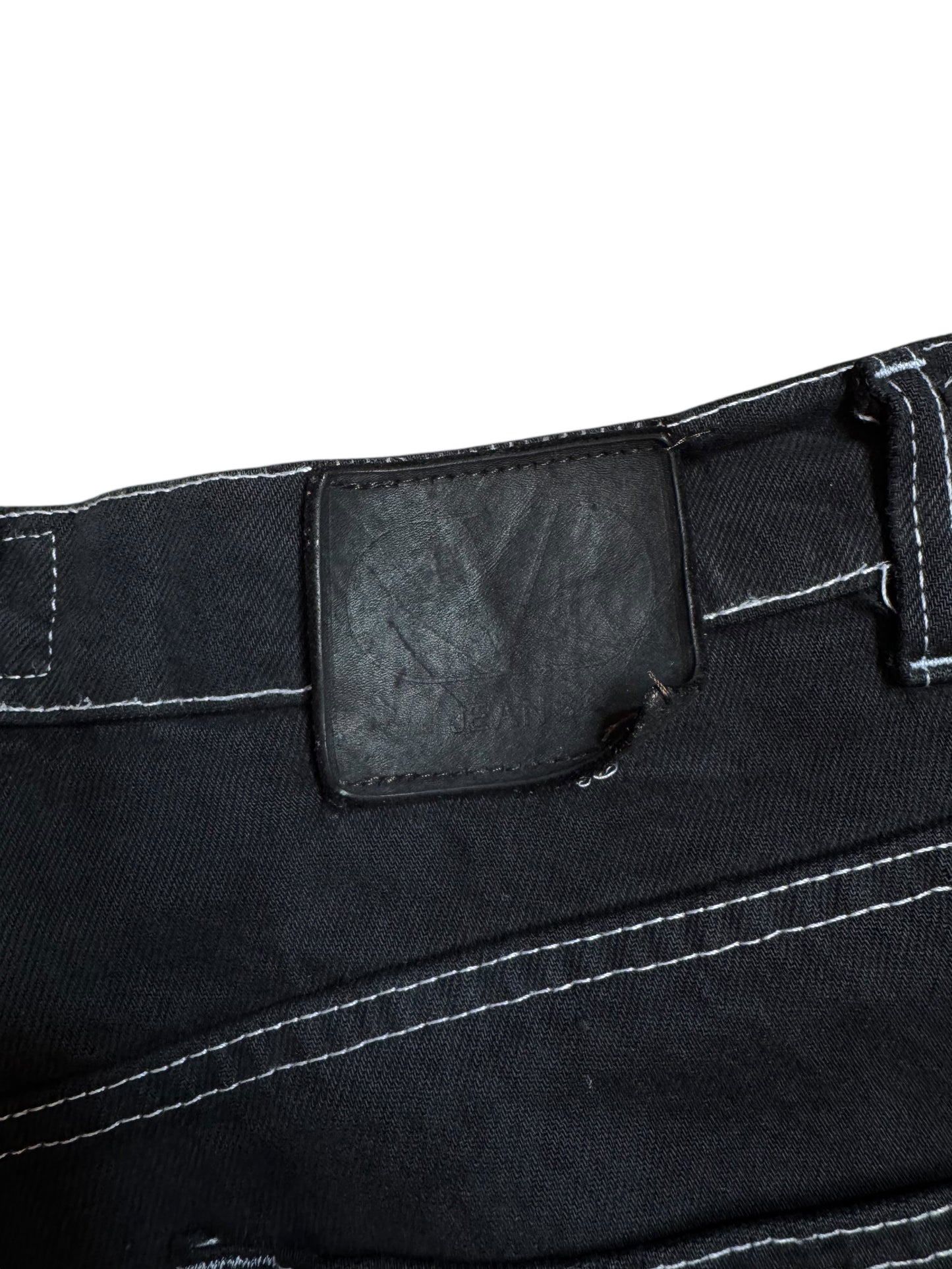 Jeans Valentino Jeans neri vintage Made in Italy uomo