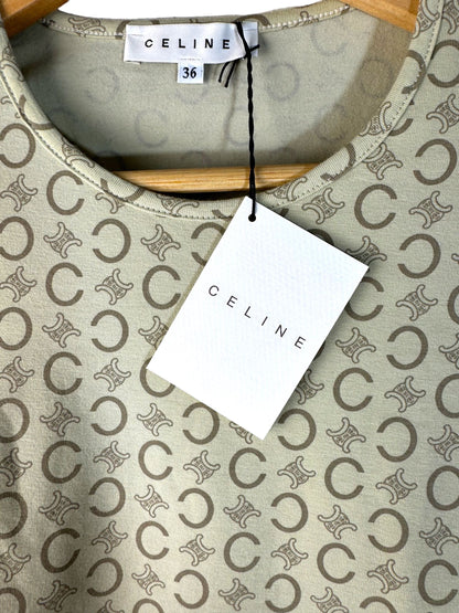 Celine t-shirt con loghi. (S)