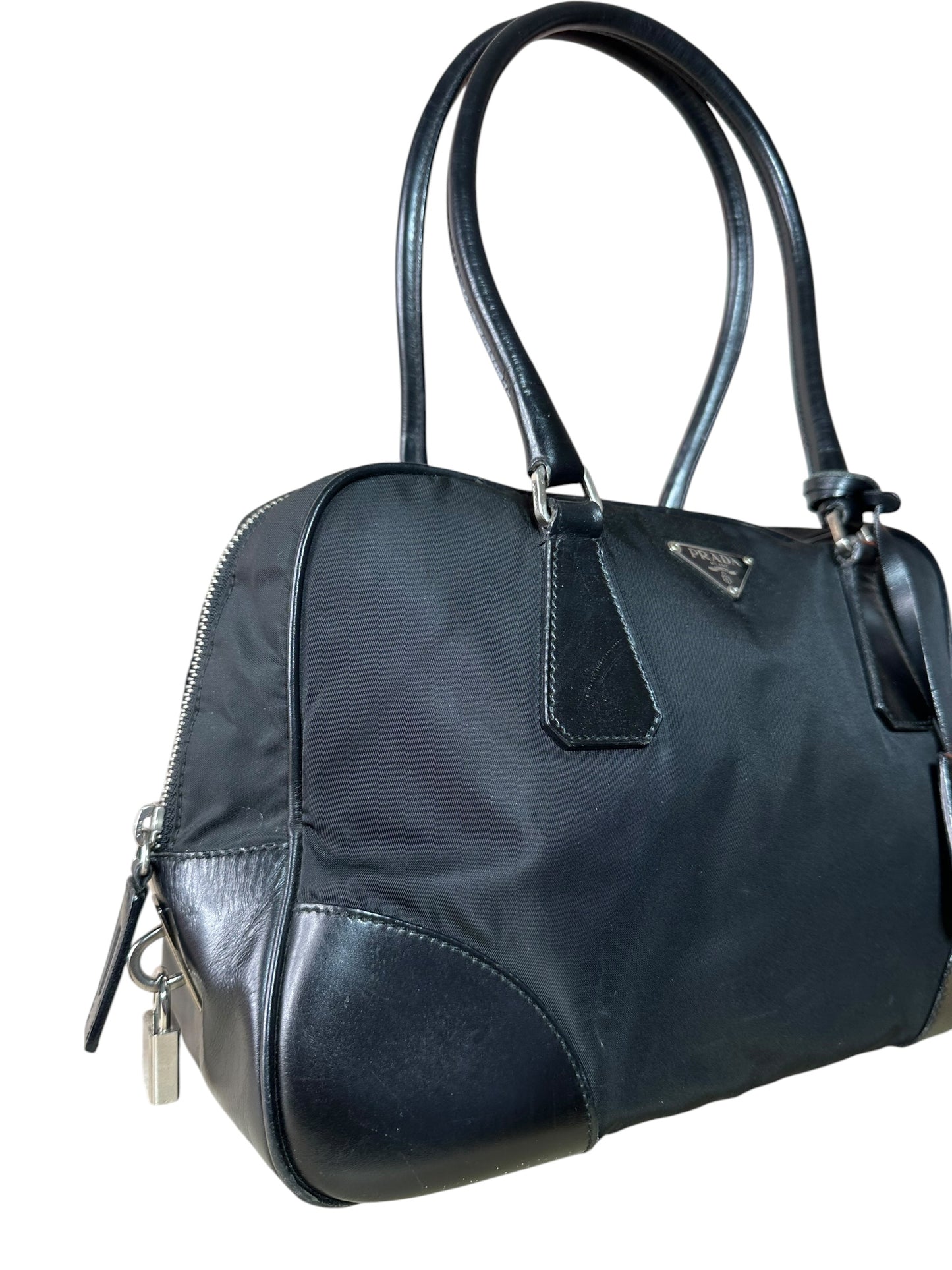 Prada borsa in nylon e pelle — foto 3