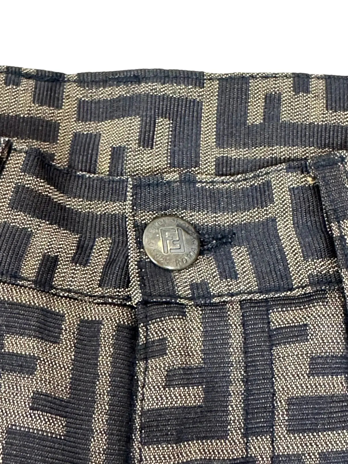 Fendi zucca pantaloni vintage monogram. — foto 4