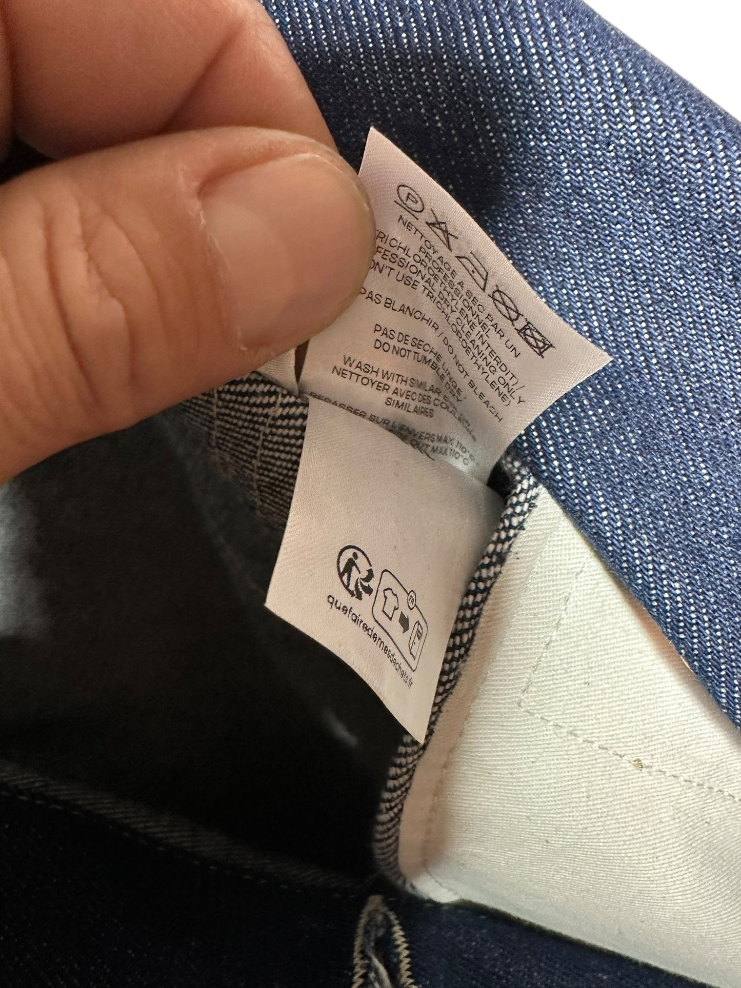 Jean Paul Gaultier maxi giacca in denim (S)