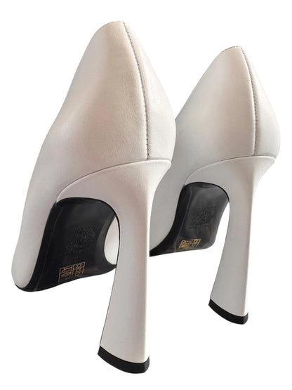 Versace décolleté Medusa bianche in pelle tacco alto - taglia 40